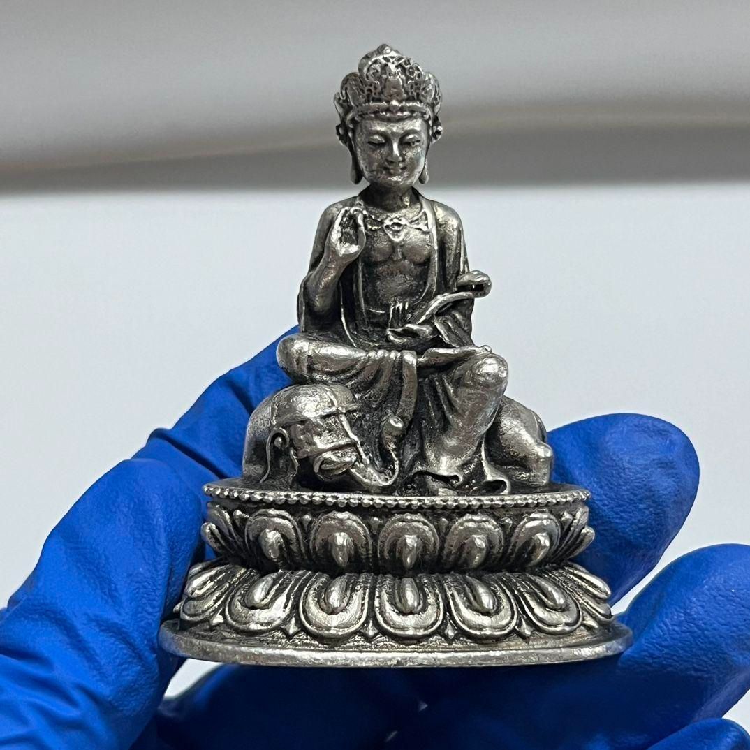 銅製 仏像 普賢菩薩仏像 家内 仏堂供養 神像 装飾品 工芸品 置物