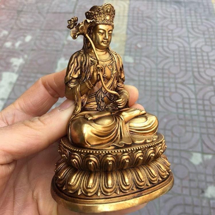 地蔵 大勢至菩薩 観音 銅製 仏像 彫刻 置物 開運 風水 - メルカリ