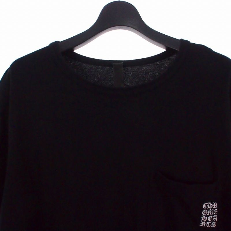 クロムハーツ YNOTロゴ ワイノットTシャツ 黒 M クロムハーツ CHROME HEARTS Y NOT Pocket Tee ワイノット Tシャツ