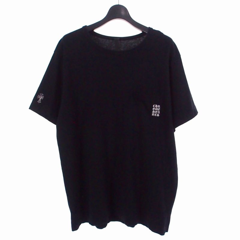 クロムハーツ YNOTロゴ ワイノットTシャツ 黒 M クロムハーツ CHROME HEARTS Y NOT Pocket Tee ワイノット Tシャツ