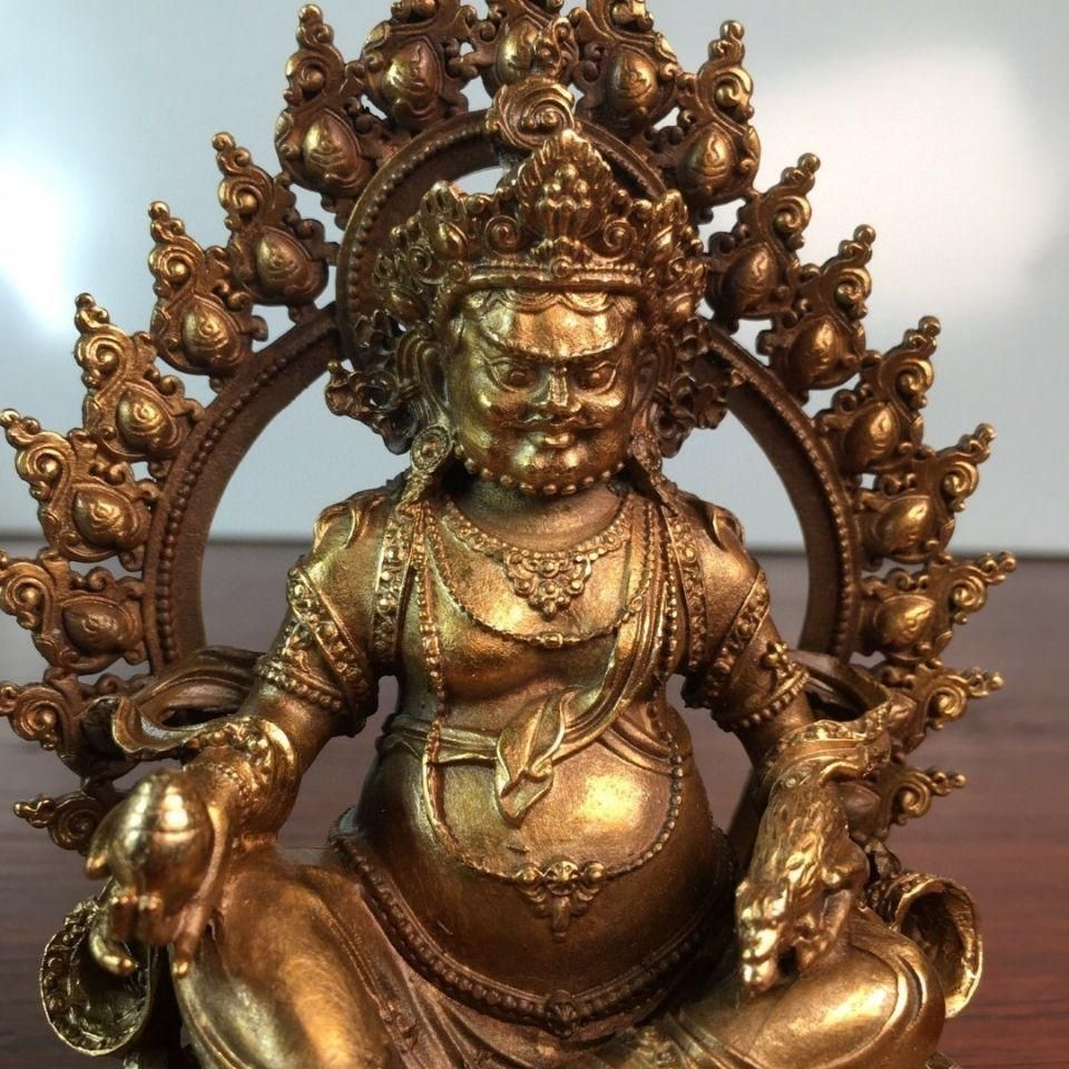 仏教美術 仏像 黄財神仏像 密教護法 供養仏像 開運 風水 招財 置物