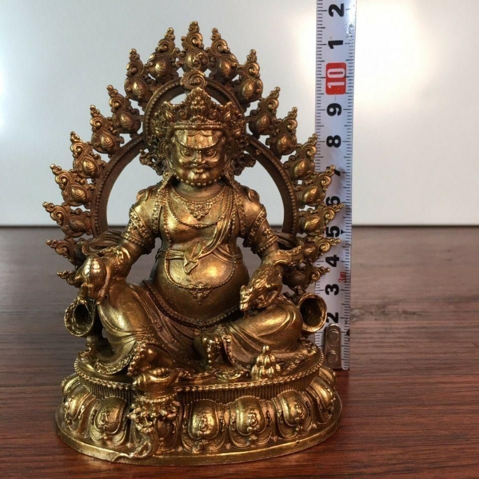 仏教美術 仏像 黄財神仏像 密教護法 供養仏像 開運 風水 招財 置物