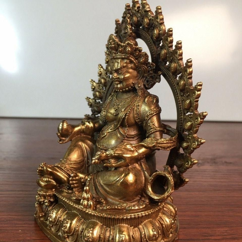 仏教美術 仏像 黄財神仏像 密教護法 供養仏像 開運 風水 招財 置物