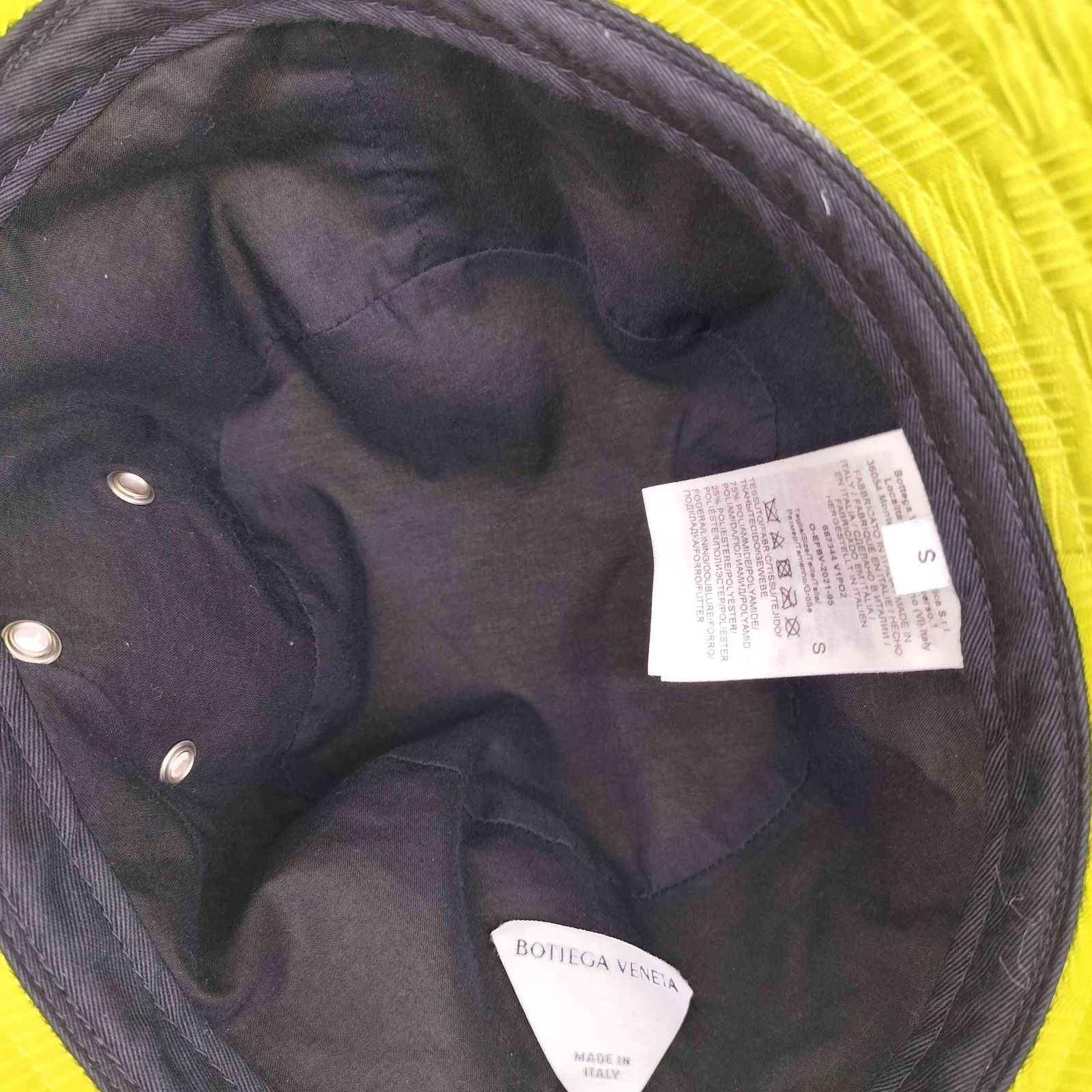 ボッテガヴェネタ BOTTEGA VENETA 総柄ナイロンバケットハット メンズ