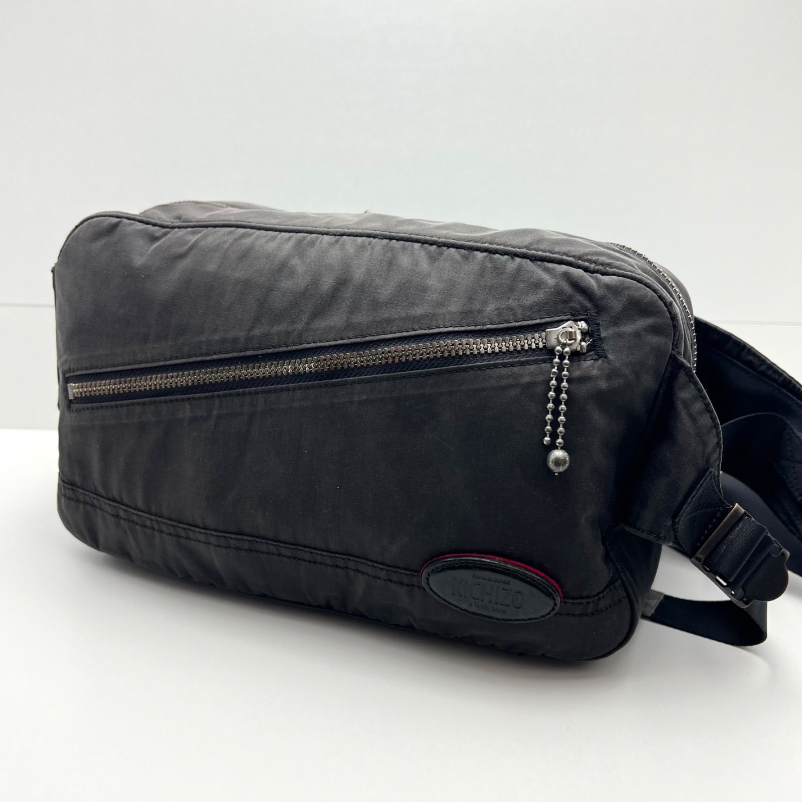 KICHIZO by PORTER CLASSIC black fade waist bag キチゾー ポーター 