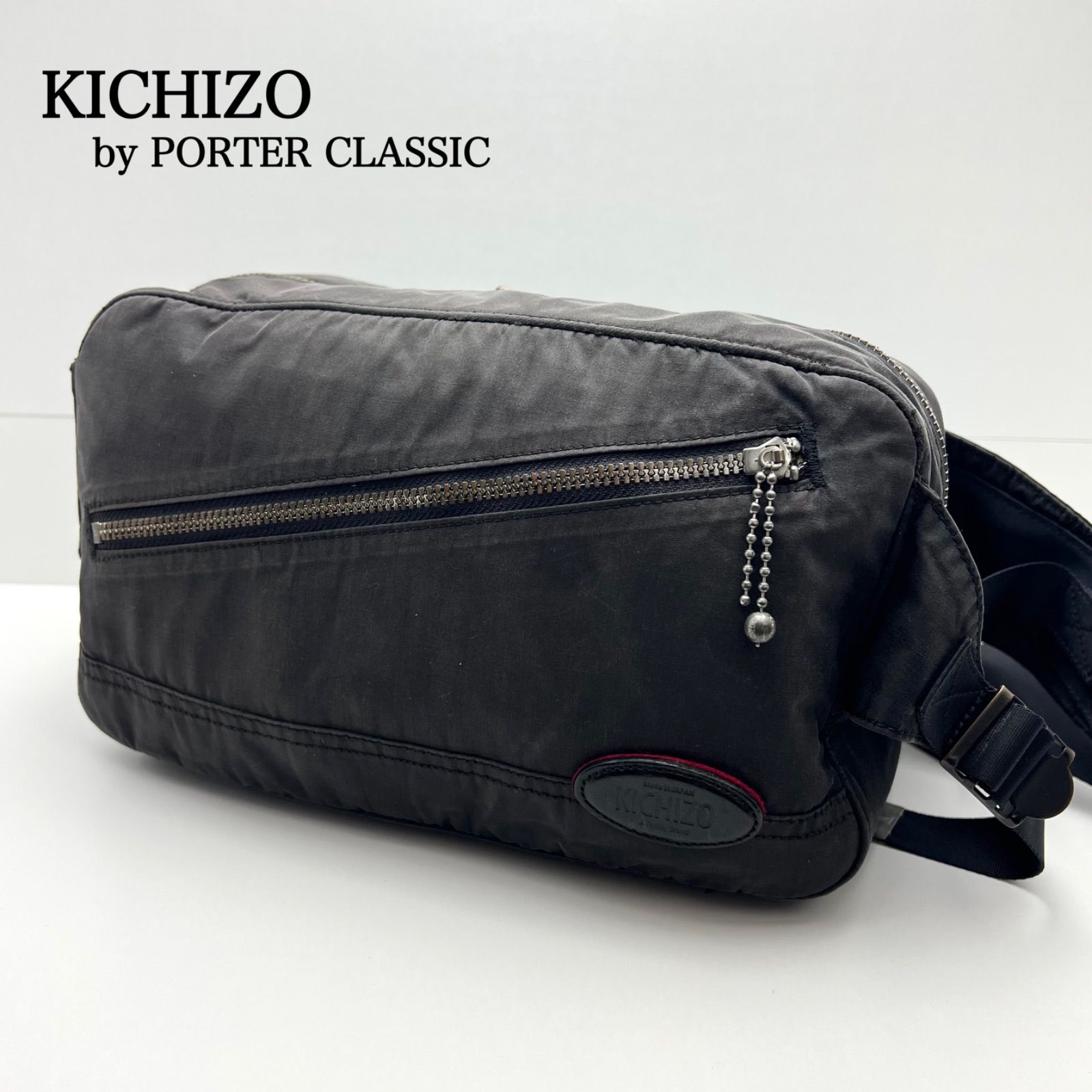 KICHIZO by PORTER CLASSIC black fade waist bag キチゾー ポーター 