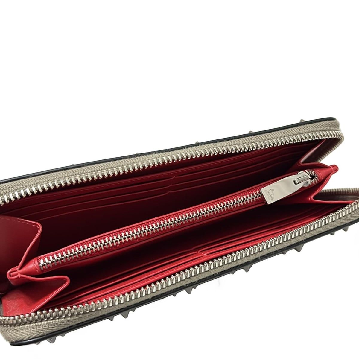 CHRISTIAN LOUBOUTIN(クリスチャンルブタン) 長財布 パネトーネ グレー