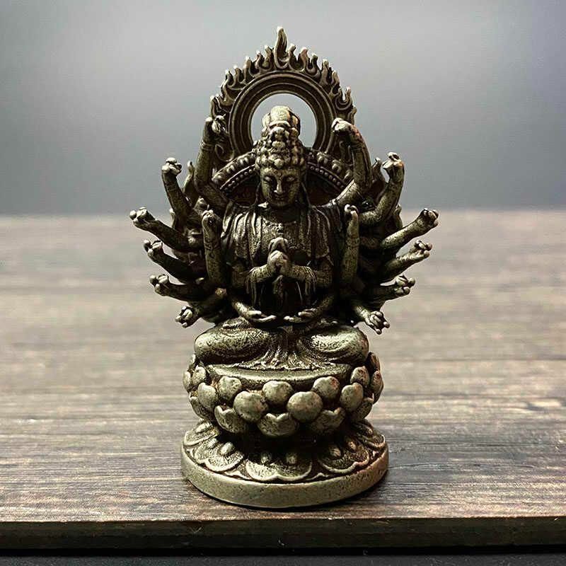 仏教美術 仏像 準提母菩薩仏像 十八臂仏母 仏堂供仏 彫刻 置物 開運風水銅製 仏教美術 仏像 準提母菩薩仏像 十八臂仏母 仏堂供仏