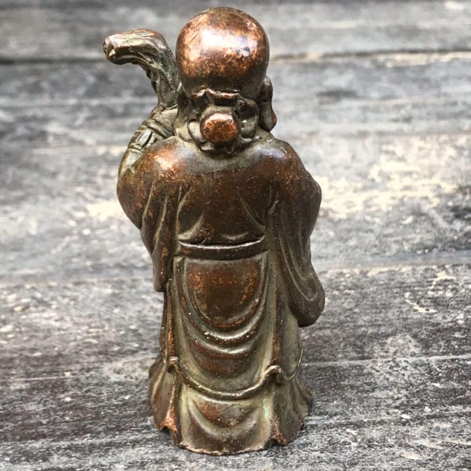 銅製 仏像 寿星公 吉祥如意仏 茶台 書架 装飾品 工芸品 置物 - メルカリ