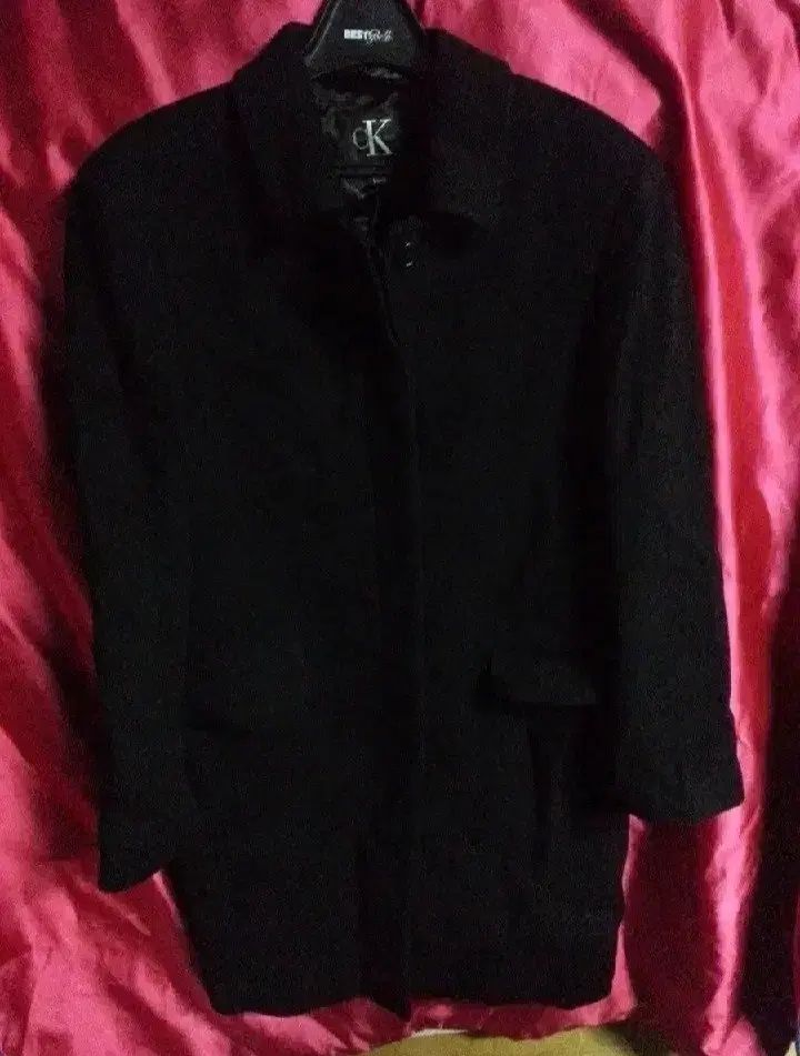 CK Calvin Klein カルバン・クライン ウール ウール コート ブラック 95