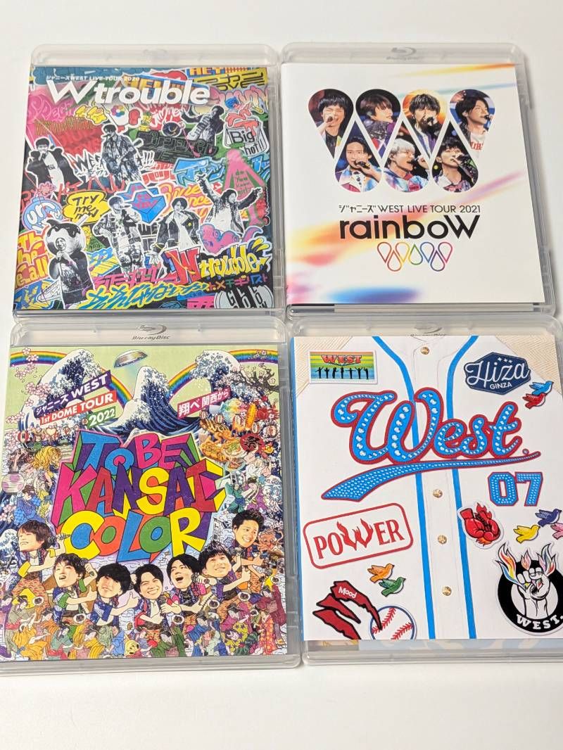 WEST. 通常盤ライブBlu-ray 4本セット Wtrouble / rainboW / To BE