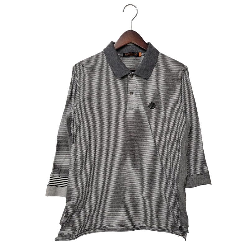 undercoverism アンダーカバーイズム　ポロシャツ 中古品】UNDERCOVERISM アンダーカバーイズム DAMAGE BORDER POLO