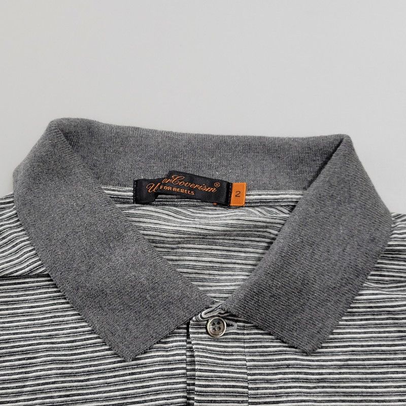 中古品】UNDERCOVERISM アンダーカバーイズム DAMAGE BORDER POLO