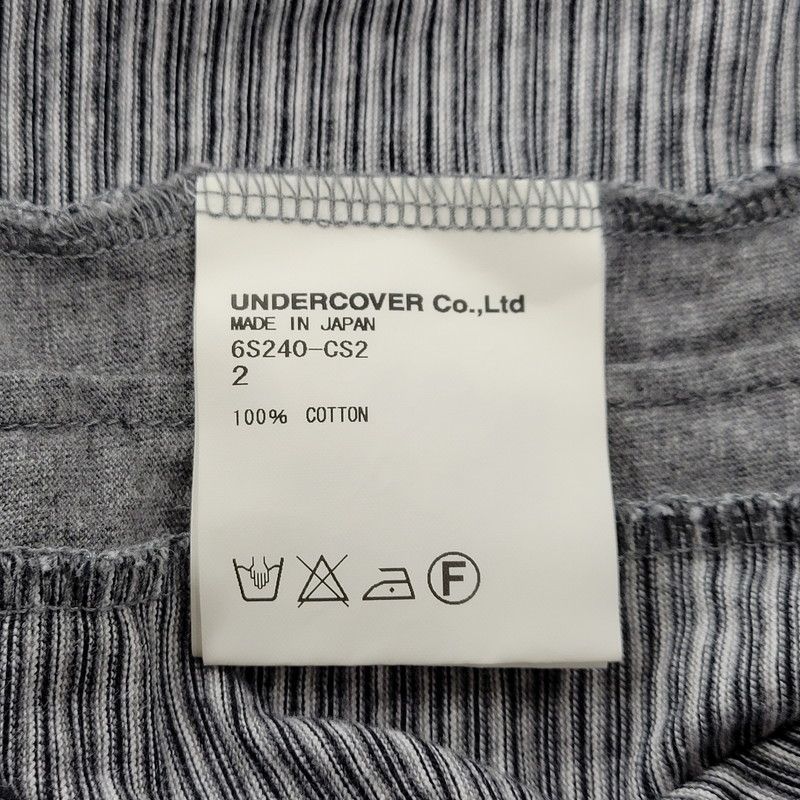 中古品】UNDERCOVERISM アンダーカバーイズム DAMAGE BORDER POLO