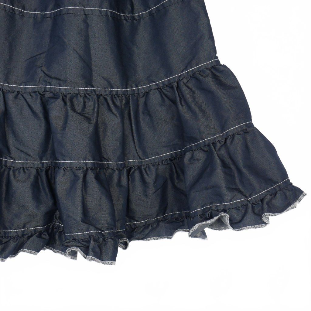 【中古】トリココムデギャルソン tricot COMME des GARCONS ギャザー ティアードスカート 製品染め ベージュ TQ-S007 トリココムデギャルソン tricot COMME des GARCONS ギャザー