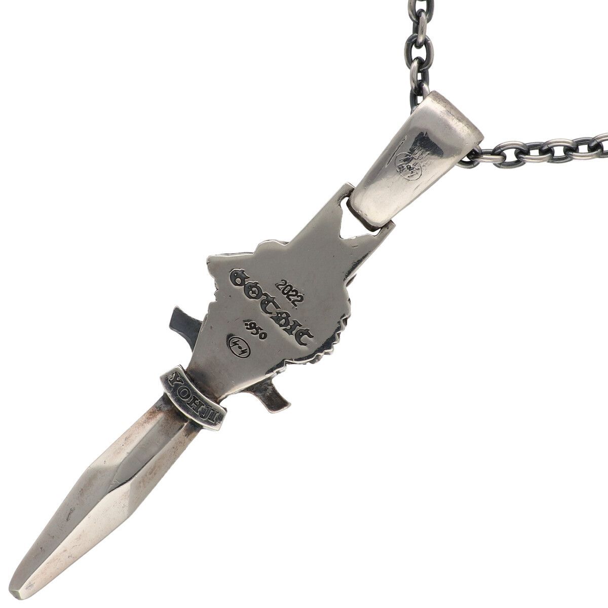 中古】 GOTHIC YOHJI YAMAMOTO ヨウジヤマモト ウルフダガーネックレス