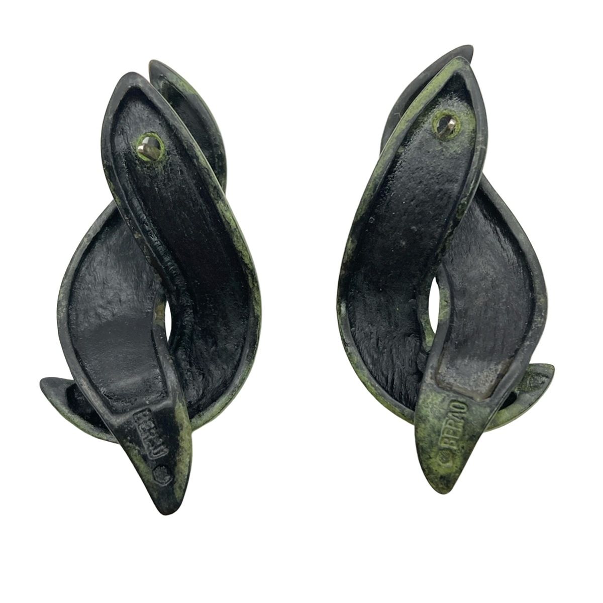 JOAQUIN BERAO(ホアキンベラオ) ピアス - グリーン×ゴールド×黒 - メルカリ