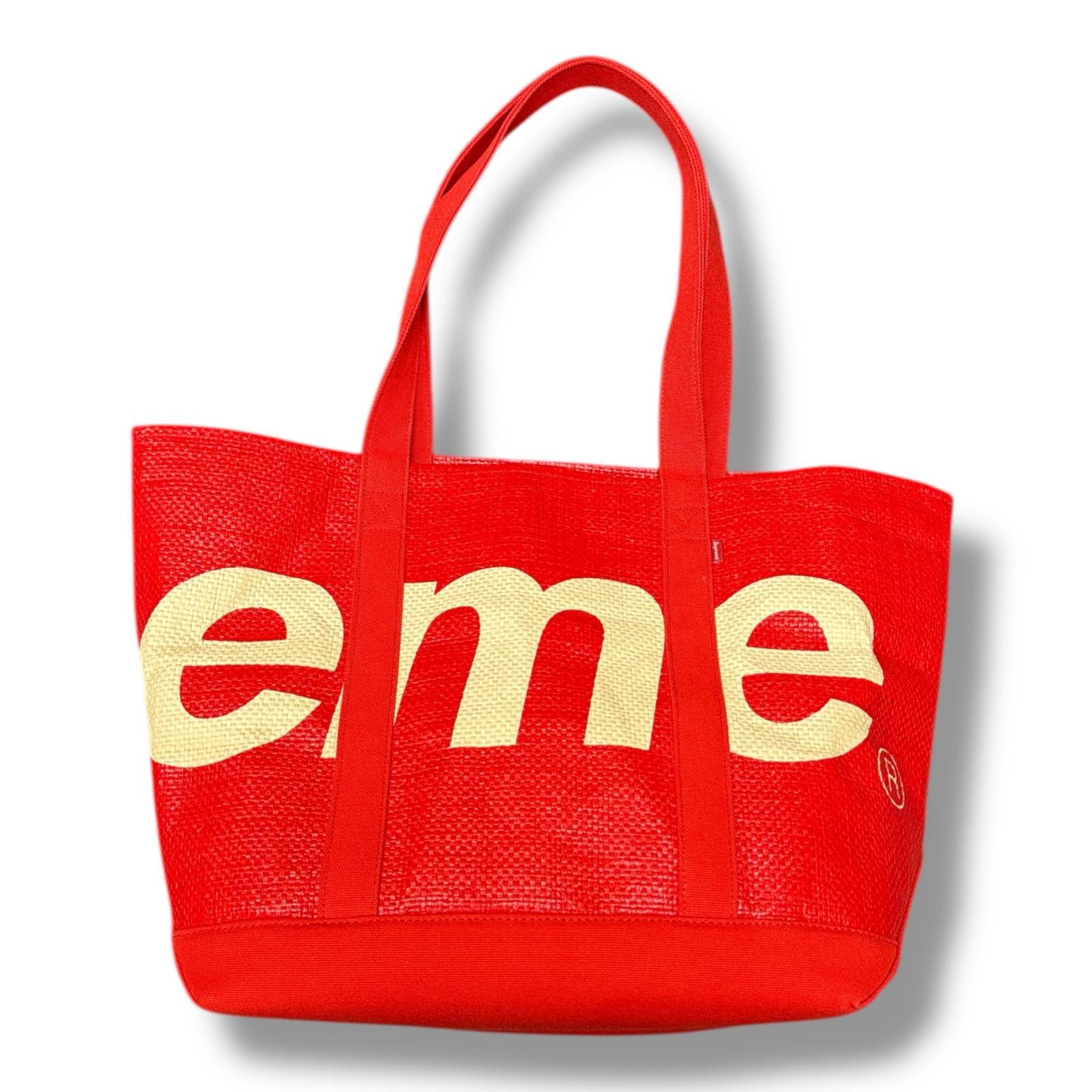 Supreme 20SS RaffiaTote ラフィアトートバッグ シュプリーム レッド
