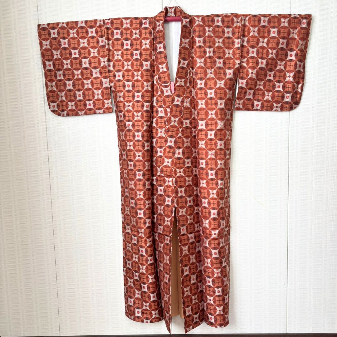 銘仙　セミアンティーク　着物 銘仙】女学生に大人気！大正時代〜昭和時代アンティーク着物#kimono