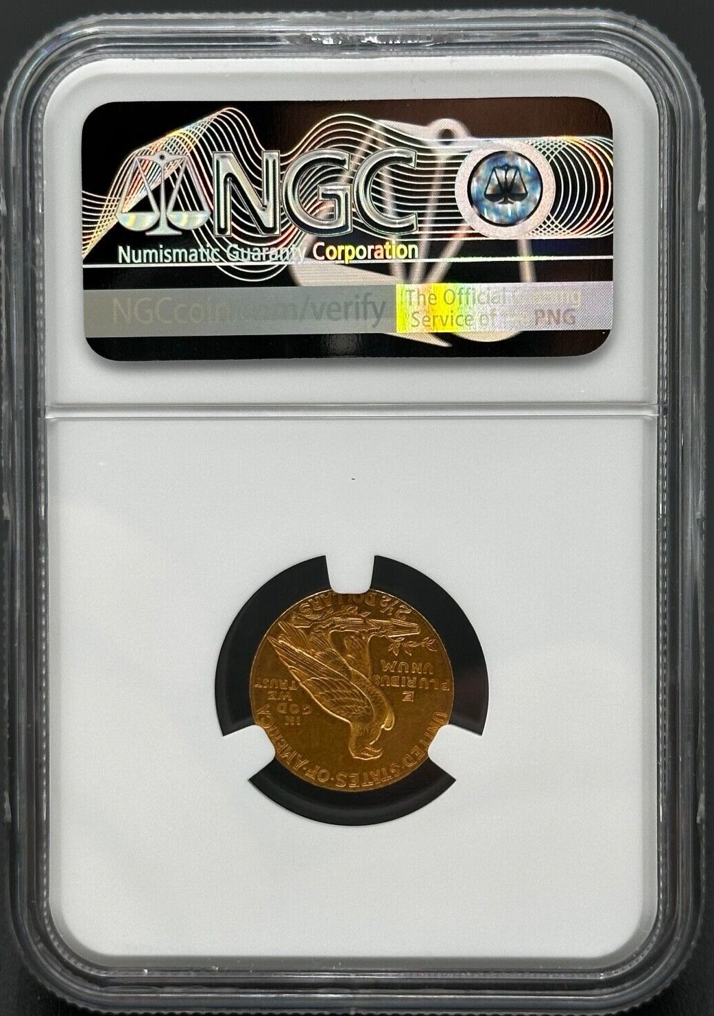 1910年 P $2.5 金インディアンヘッドクォーターイーグル NGC MS62