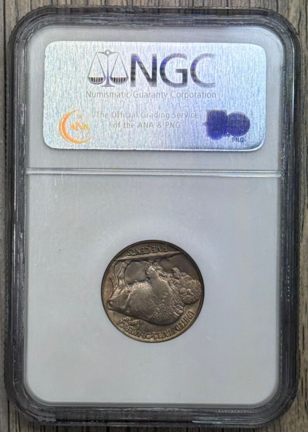 1938-D 5C バッファローニッケル NGC MS66 昨年のバッファローニッケル