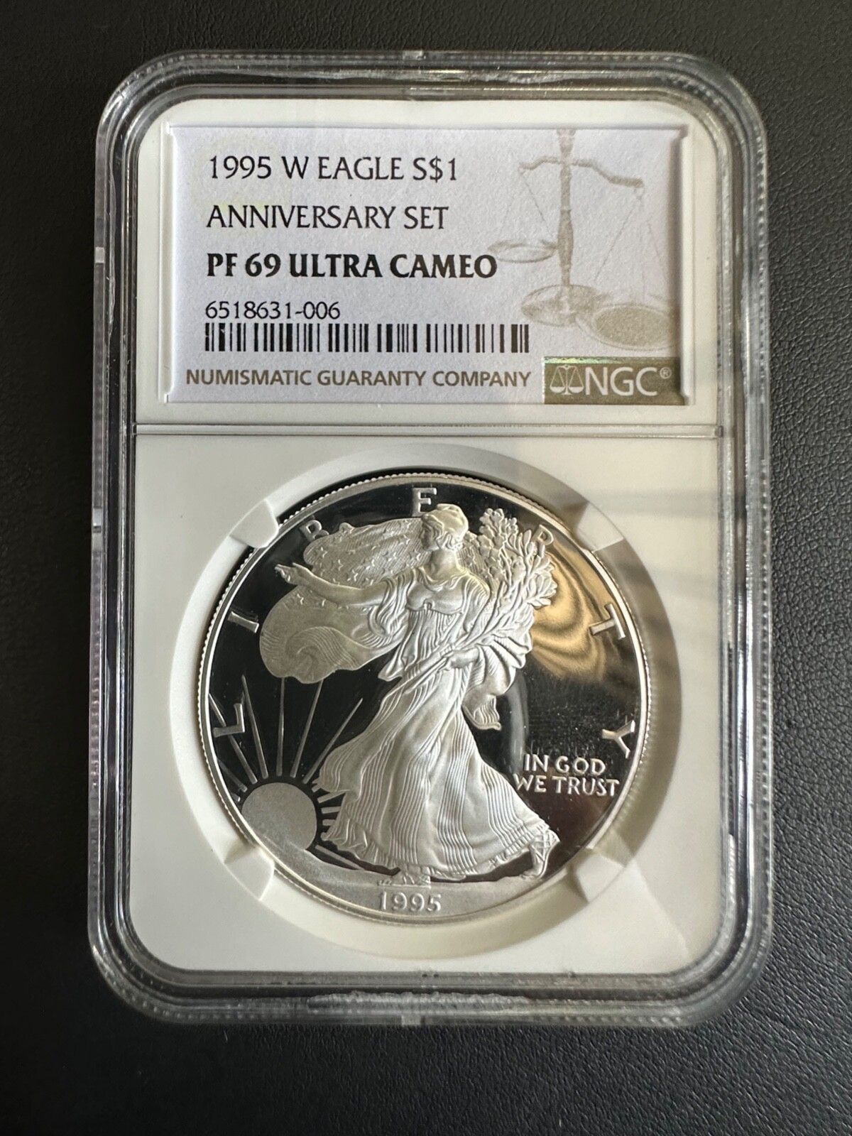 1995年 ウェストポイント イーグル S1ドル 記念セット PF 69 ウルトラ