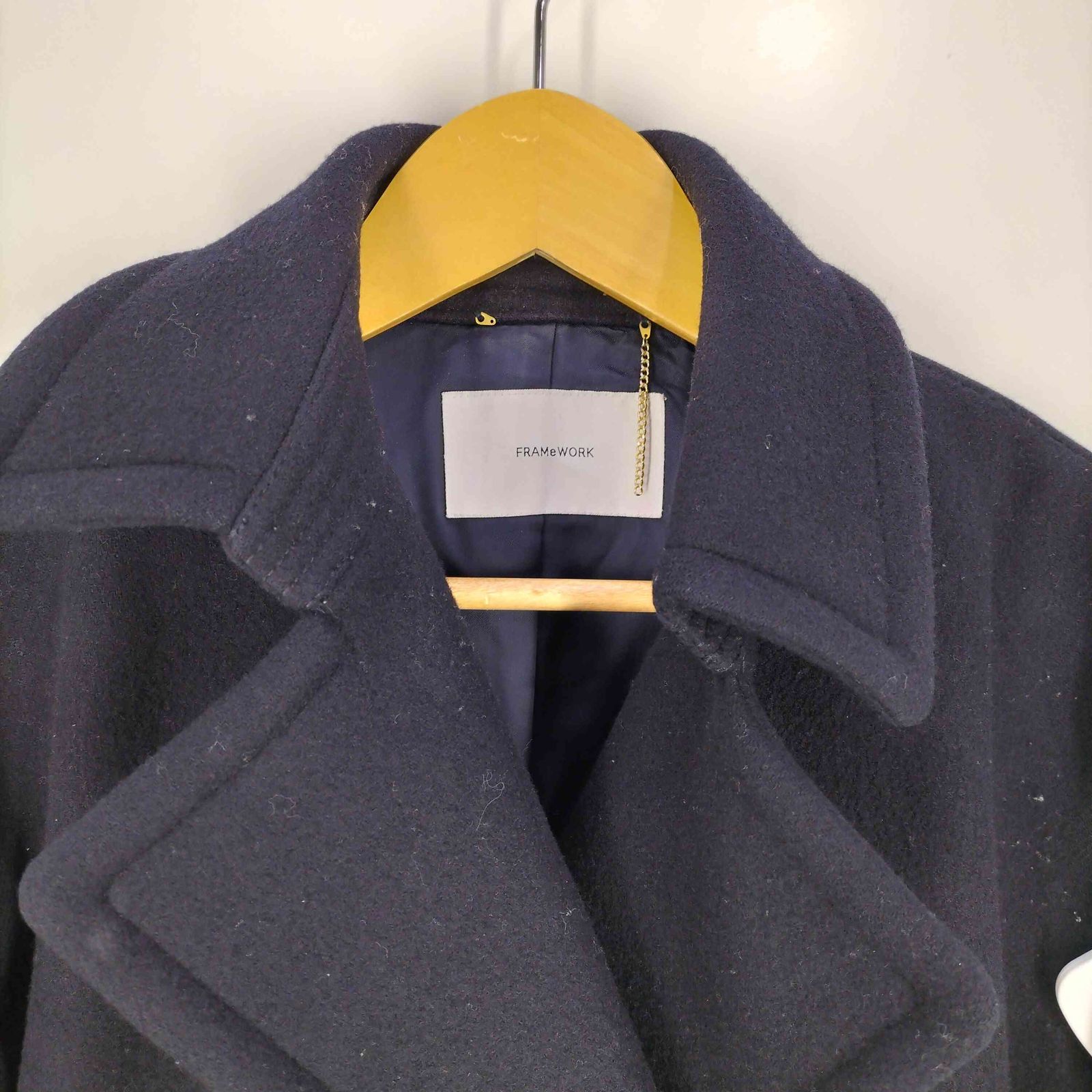 フレームワーク FRAMeWORK ラムリバーメルトンPコート レディース 表記