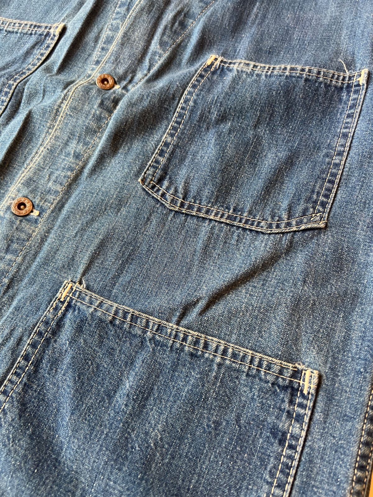 大戦期】40's スペシャル品 カバーオール 大戦モデル 月桂樹ボタン ww2