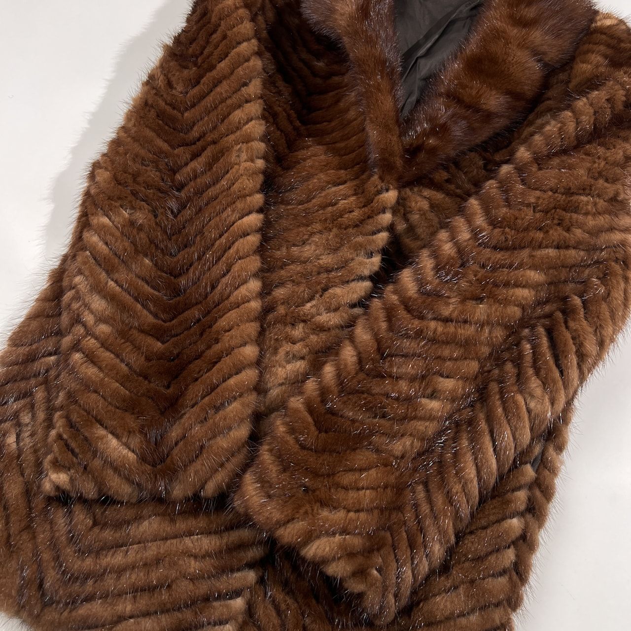 SAFRON サフロン 毛皮 MINK ミンク コート サイズ 11 /本毛皮/ブラウン