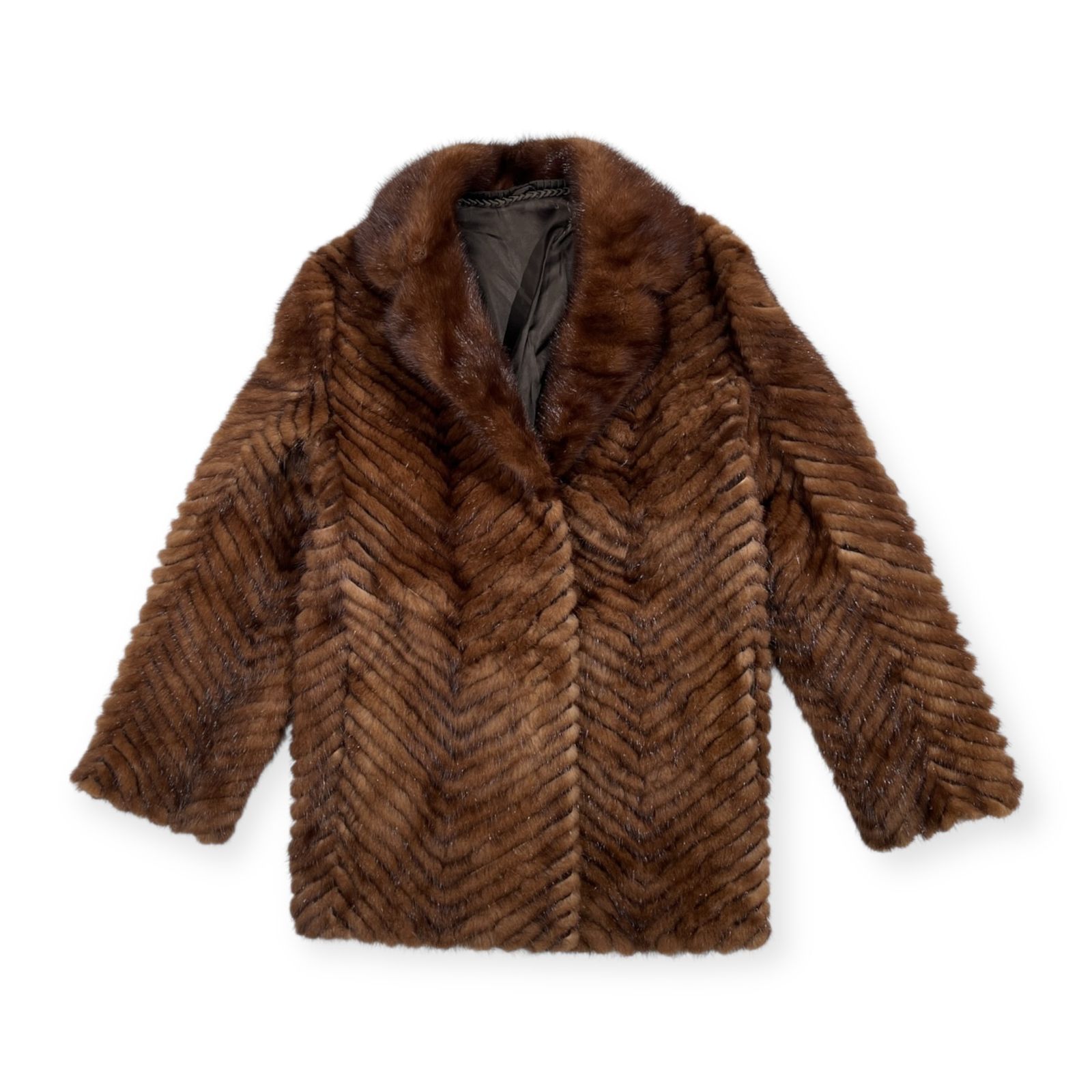 SAFRON サフロン 毛皮 MINK ミンク コート サイズ 11 /本毛皮/ブラウン