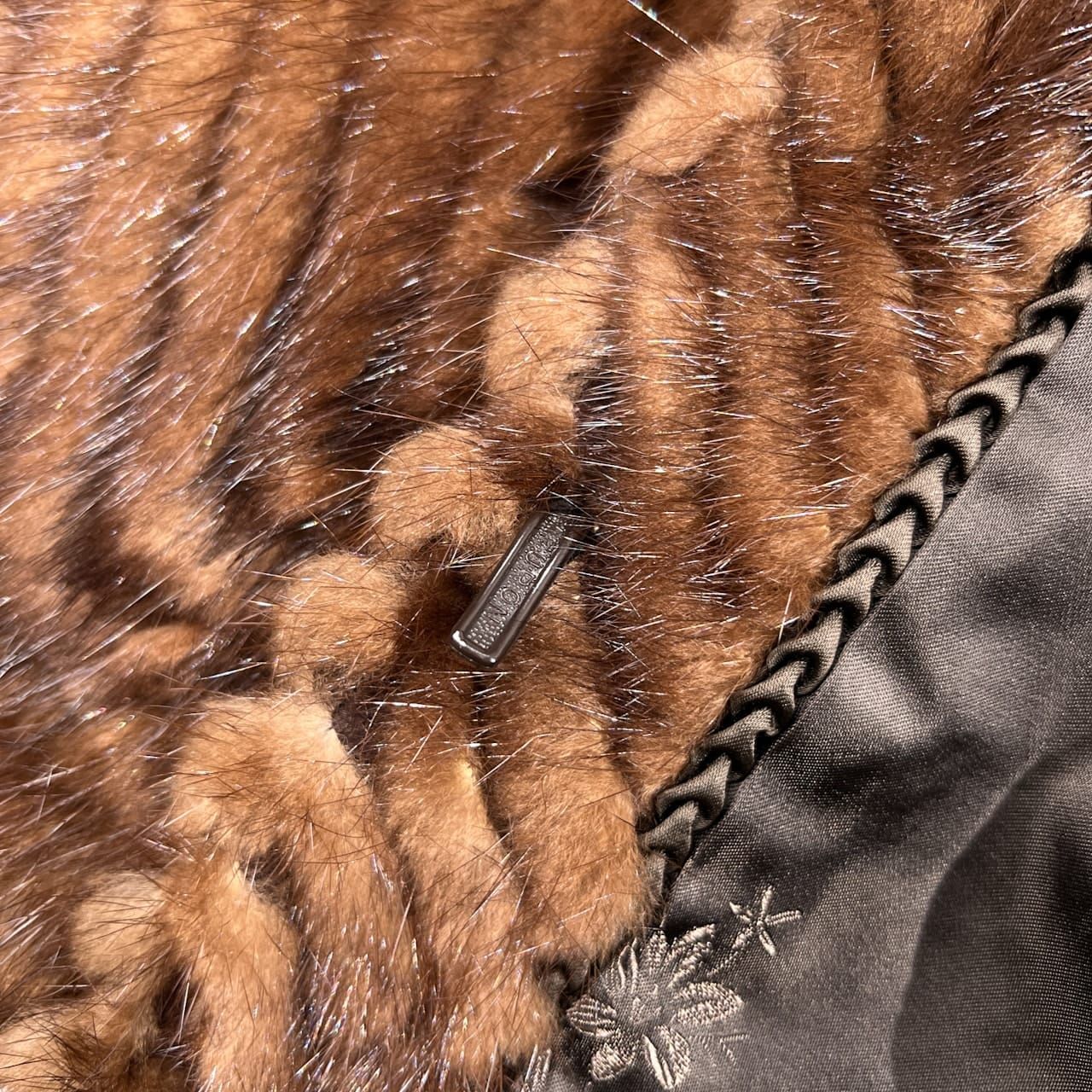 SAFRON サフロン 毛皮 MINK ミンク コート サイズ 11 /本毛皮/ブラウン