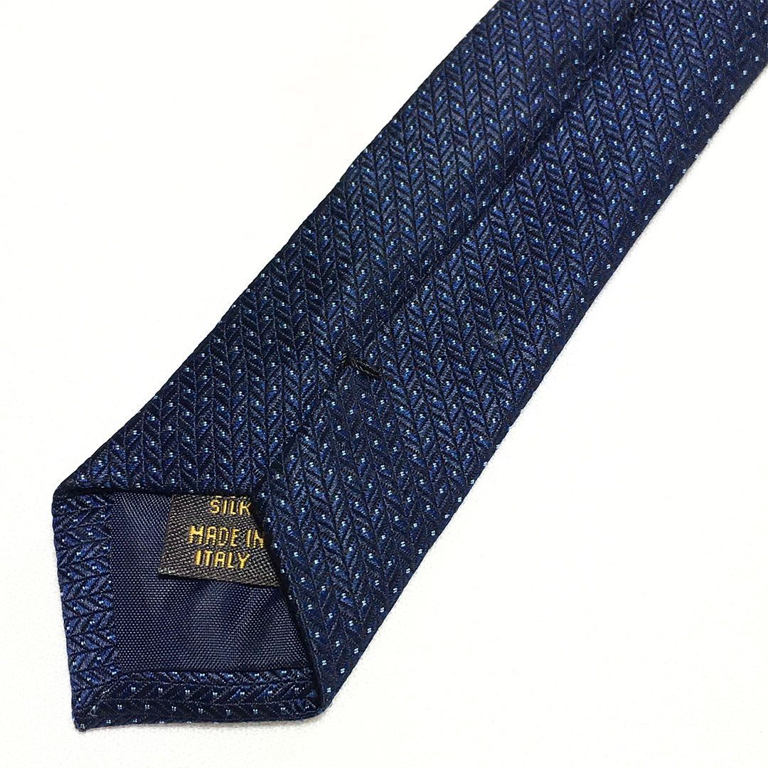 美品✨ ルイヴィトン ネクタイ ネイビー LV総柄 シルク100% イタリア製 未使用級 ルイヴィトン Louis Vuitton ネクタイ シルク100% ネイビー