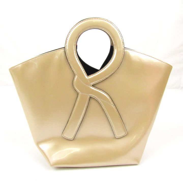 ロベルタ・ディ・カメリーノ ハンドバッグ 未使用 ロゴ エナメル 鞄