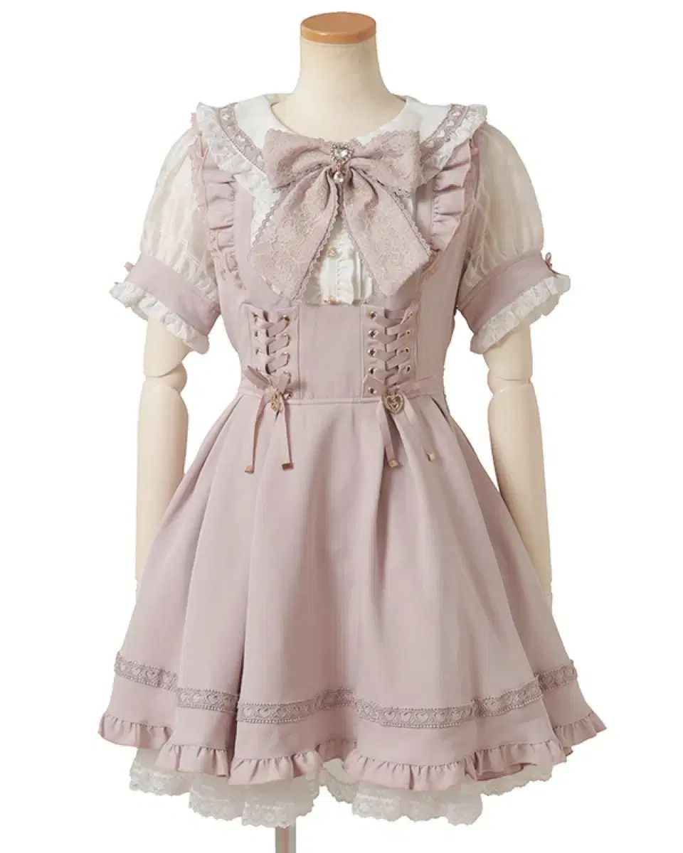 タグなし リズリサ フリル ONE PIECE ピンク 半袖 量産型 地雷系