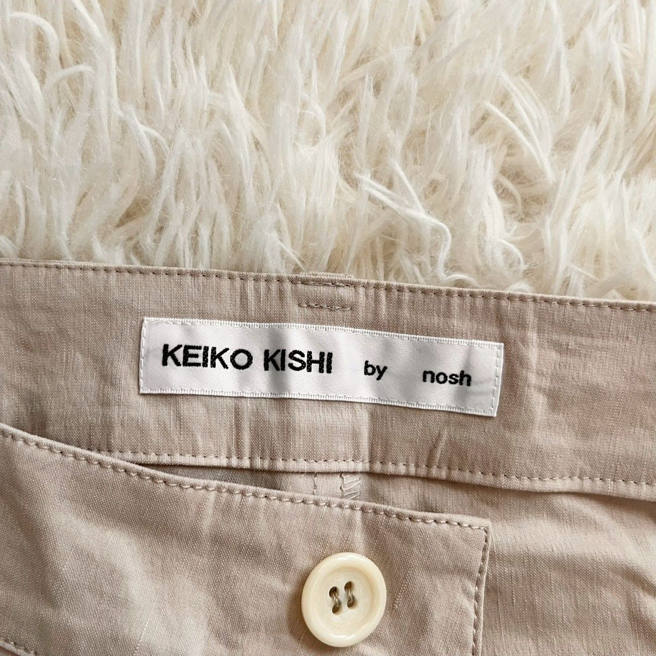 KEIKO KISHI by nosh』ケイコキシバイノッシュ ワイドパンツ カーゴ 