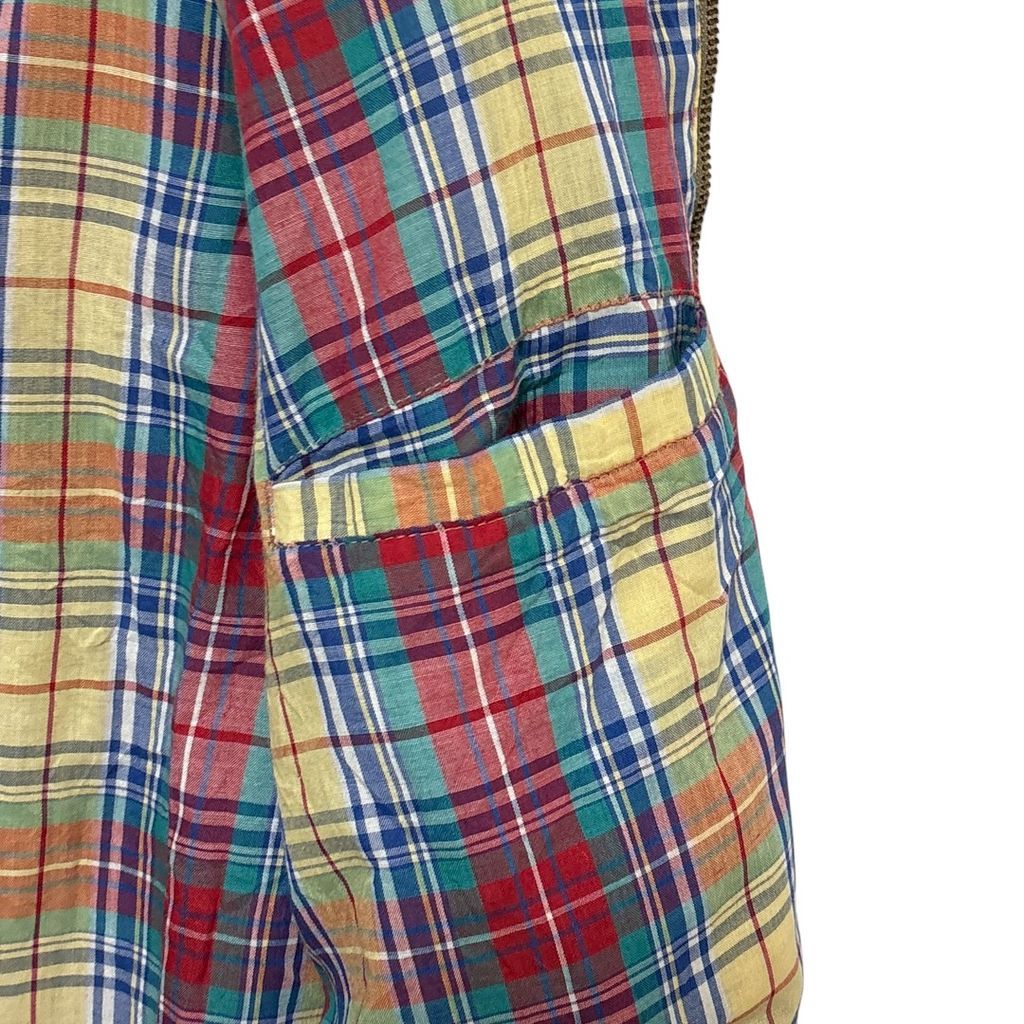 Eddie Bauer】 70～80s 黒タグ 裏地チェック スウィングトップ S-3501