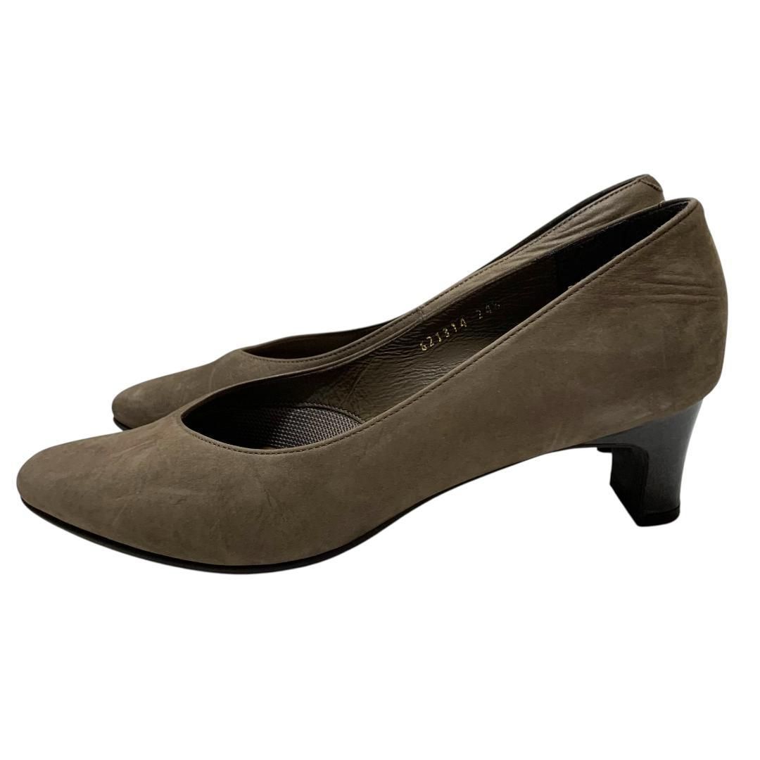 美品】卑弥呼 (24.5) パンプス アーモンドトゥ ローヒール 定番