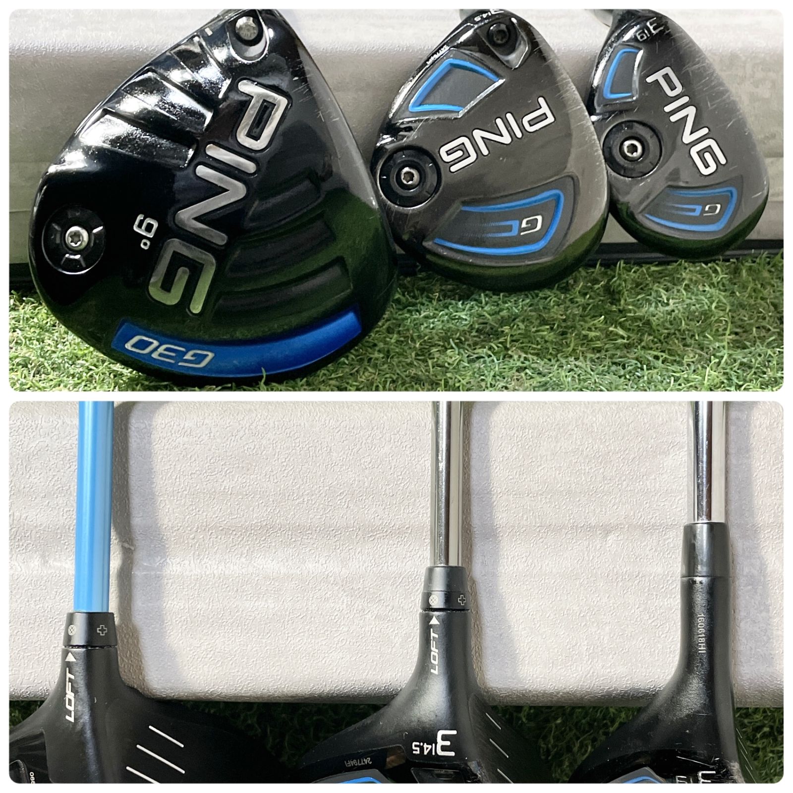 【貴重なレフティ】PING ピン G30 ゴルフクラブセット 11本 R 左利き 貴重レフティ】PING G30 G ピン ゴルフクラブセット 11本 S メンズ 左