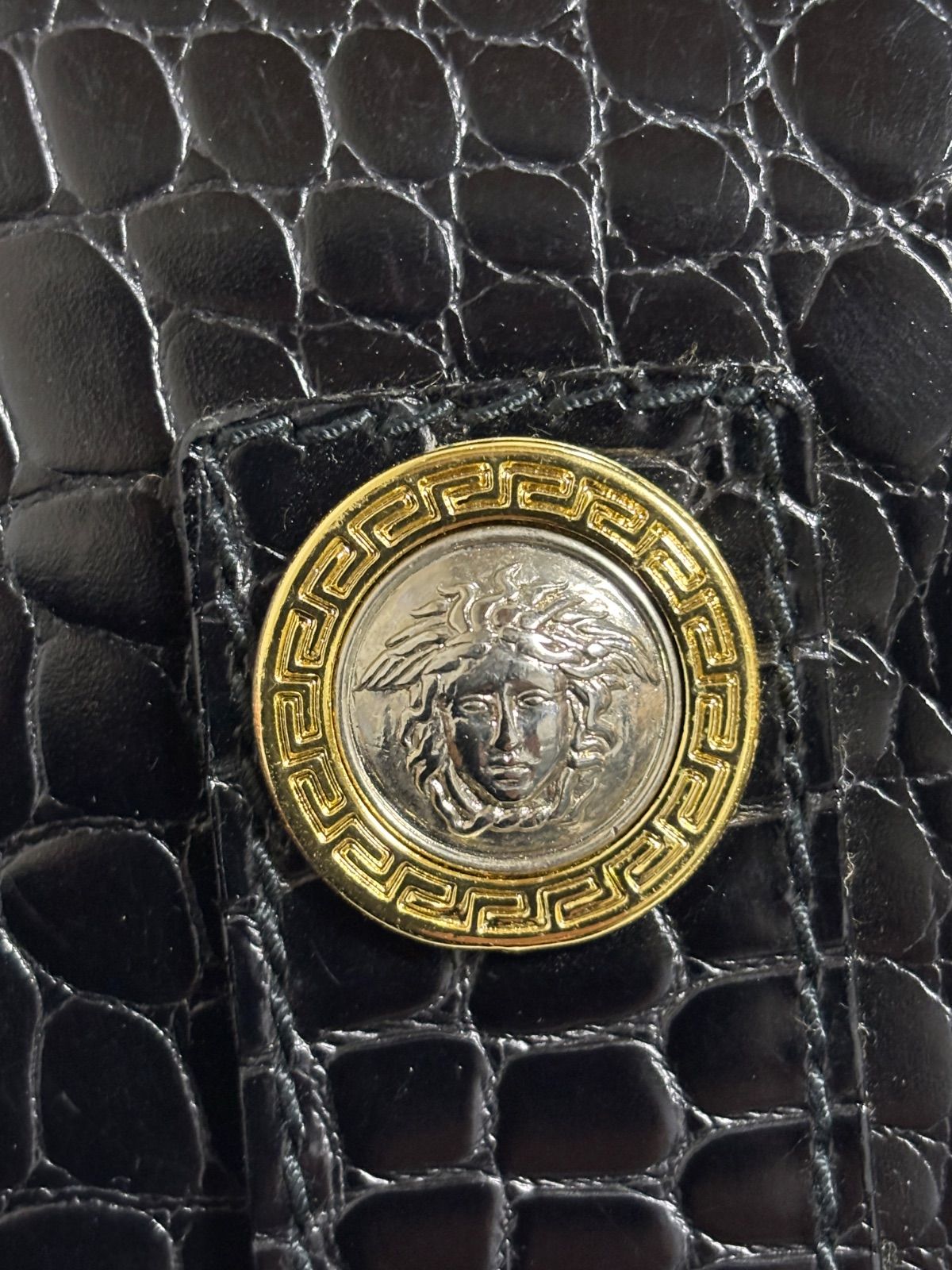 GIANNI VERSACE ジャンニ ヴェルサーチ リュック クロコ型押し