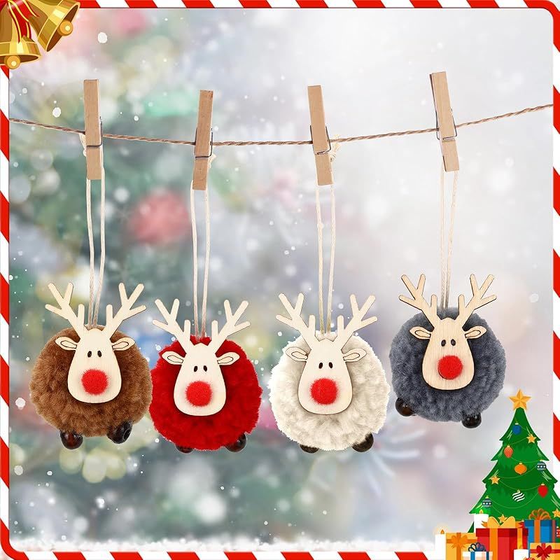 新品】 Neiang クリスマスツリー オーナメント トナカイ ぬいぐるみ 8