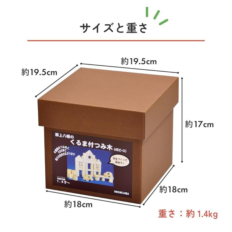 【新品】積み木　４段セット 新品】 酒井産業 郡上八幡のくるま付 日本製 つみ木 | 48ピース 対象
