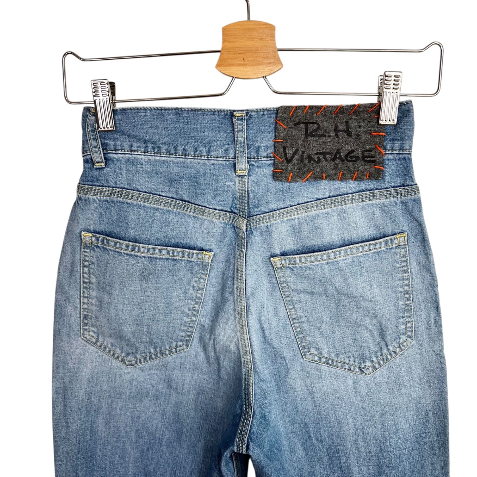 薄いブルー ロンハーマンビンテージ ハイウエストデニム サイズ25 薄い