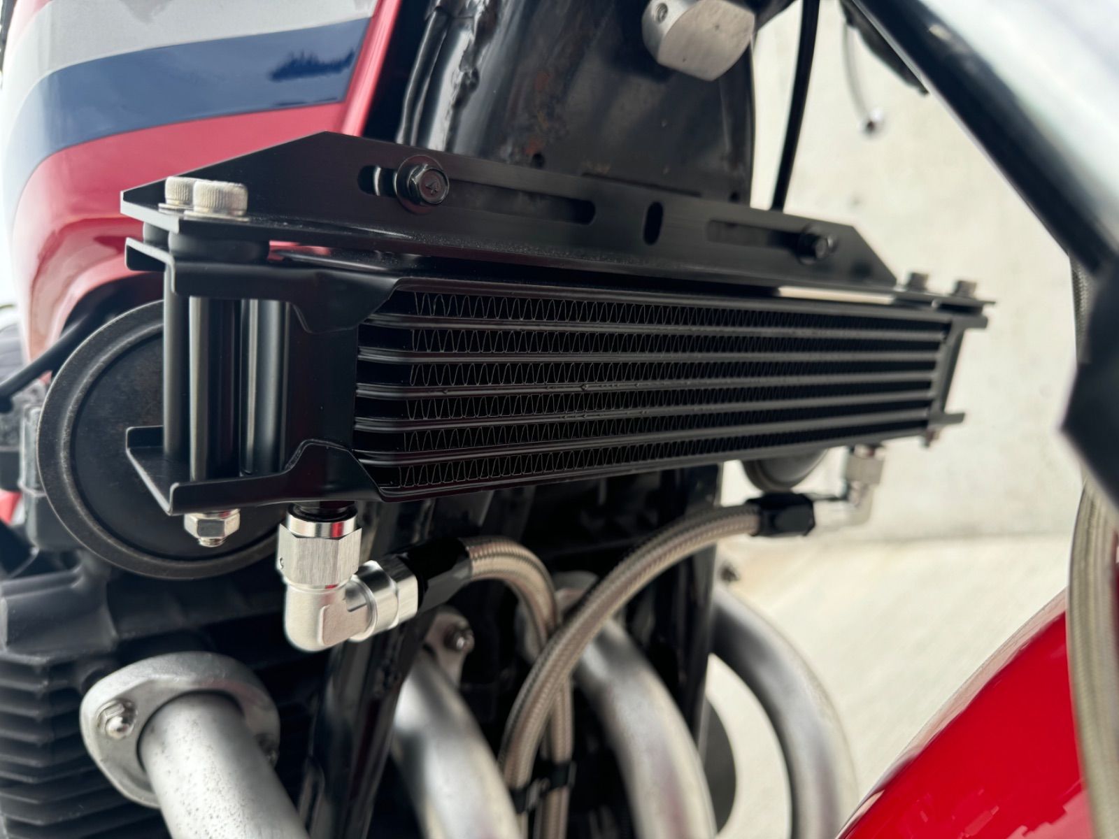 Z400GP Z550GP GPz400F オイルクーラー9インチ7段 ブラックver ポン