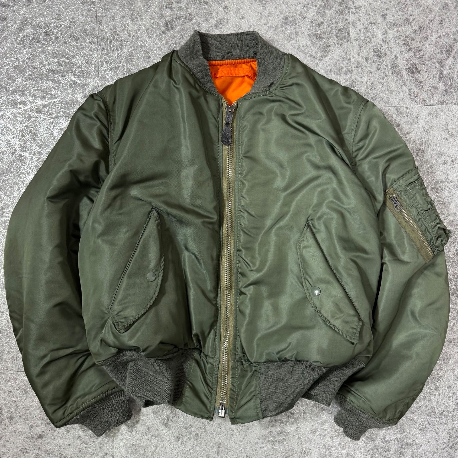 ALPHA INDUSTRIES アルファ MA-1 70s 実物 1973年 DSA USAF ミリタリー