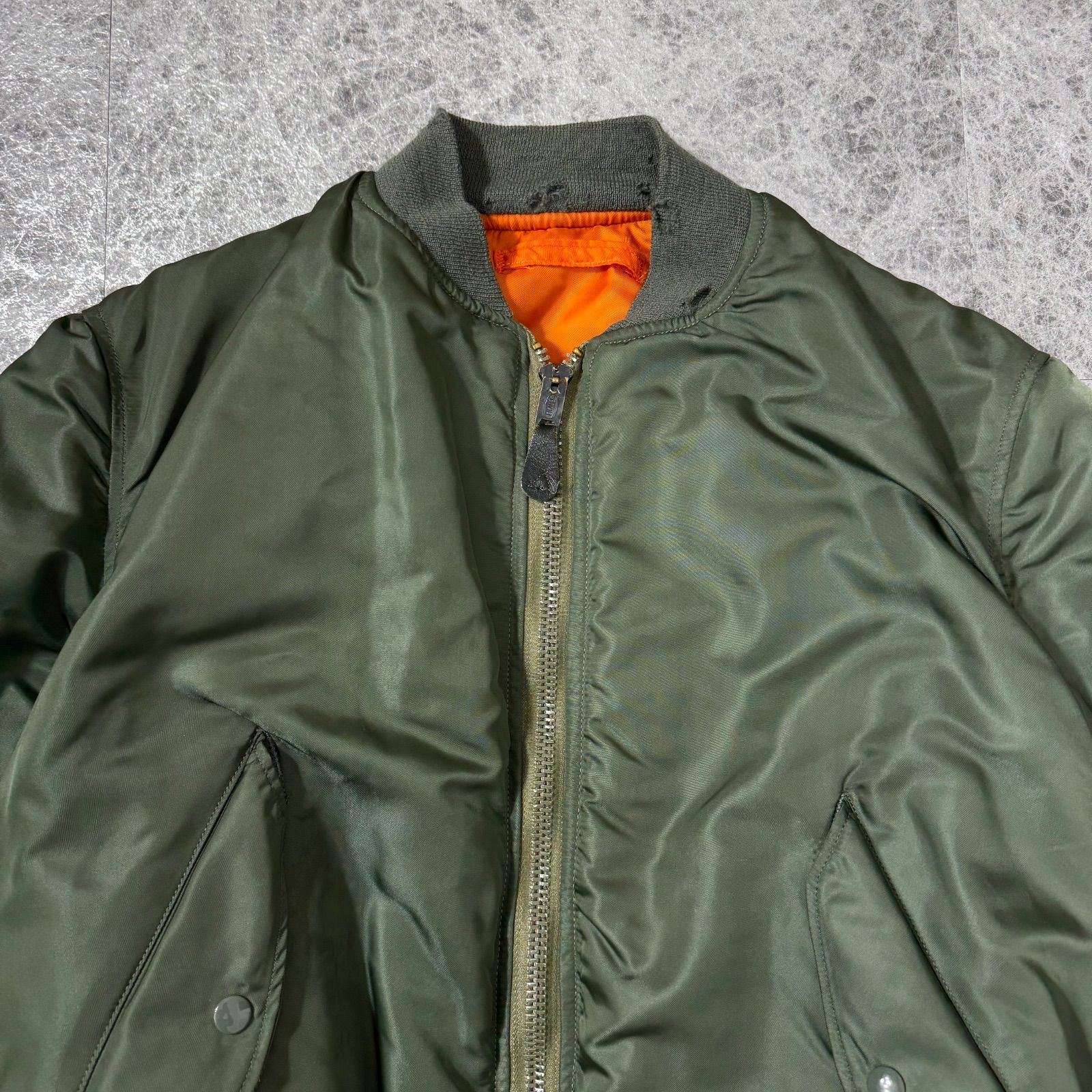 ALPHA INDUSTRIES アルファ MA-1 70s 実物 1973年 DSA USAF ミリタリー