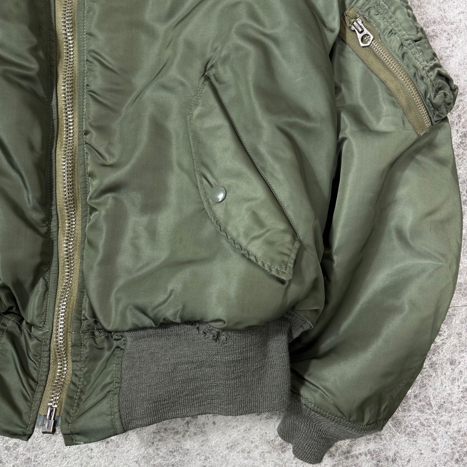 ALPHA INDUSTRIES アルファ MA-1 70s 実物 1973年 DSA USAF ミリタリー