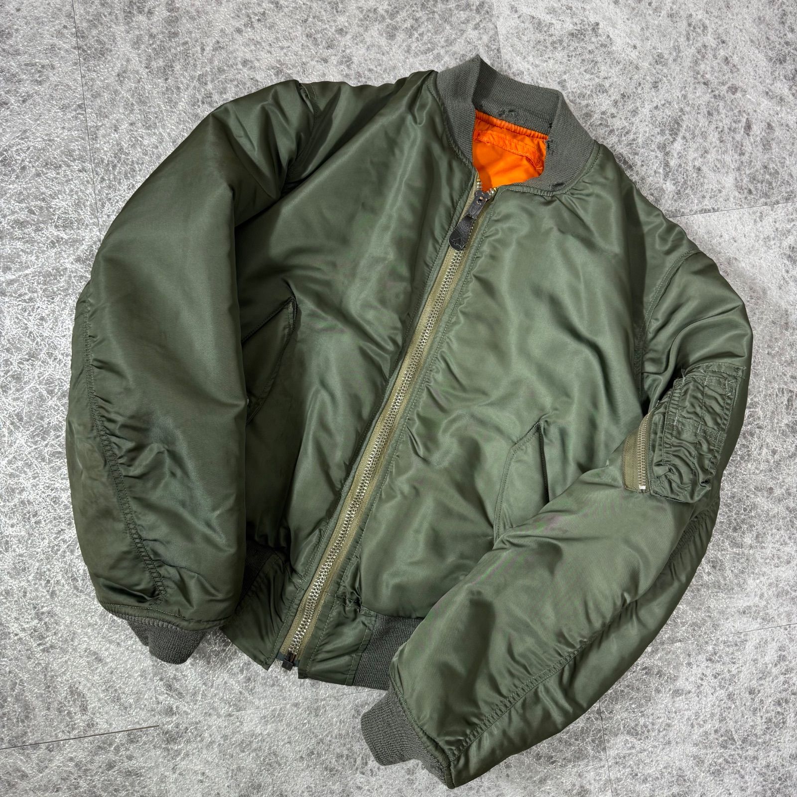 ALPHA INDUSTRIES アルファ MA-1 70s 実物 1973年 DSA USAF ミリタリー