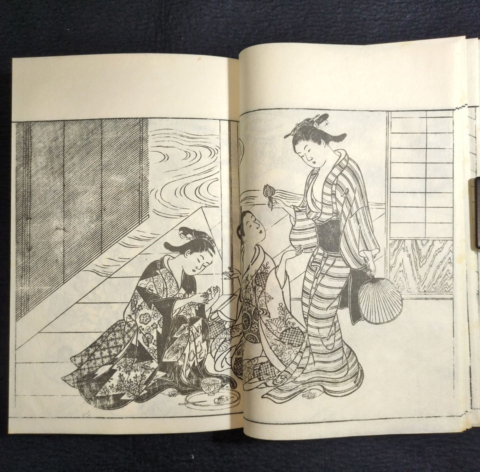 絵入 西川祐信◇絵本 常磐草◇美人画 風俗 復刻 戦前 大正時代物