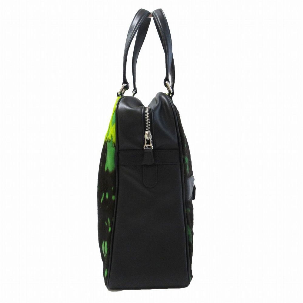 ジャックルコー JACQUES LE CORRE リスボン　ハンドバッグ 黒x緑 ジャックルコー JACQUES LE CORRE リスボン ハンドバッグ 黒x緑