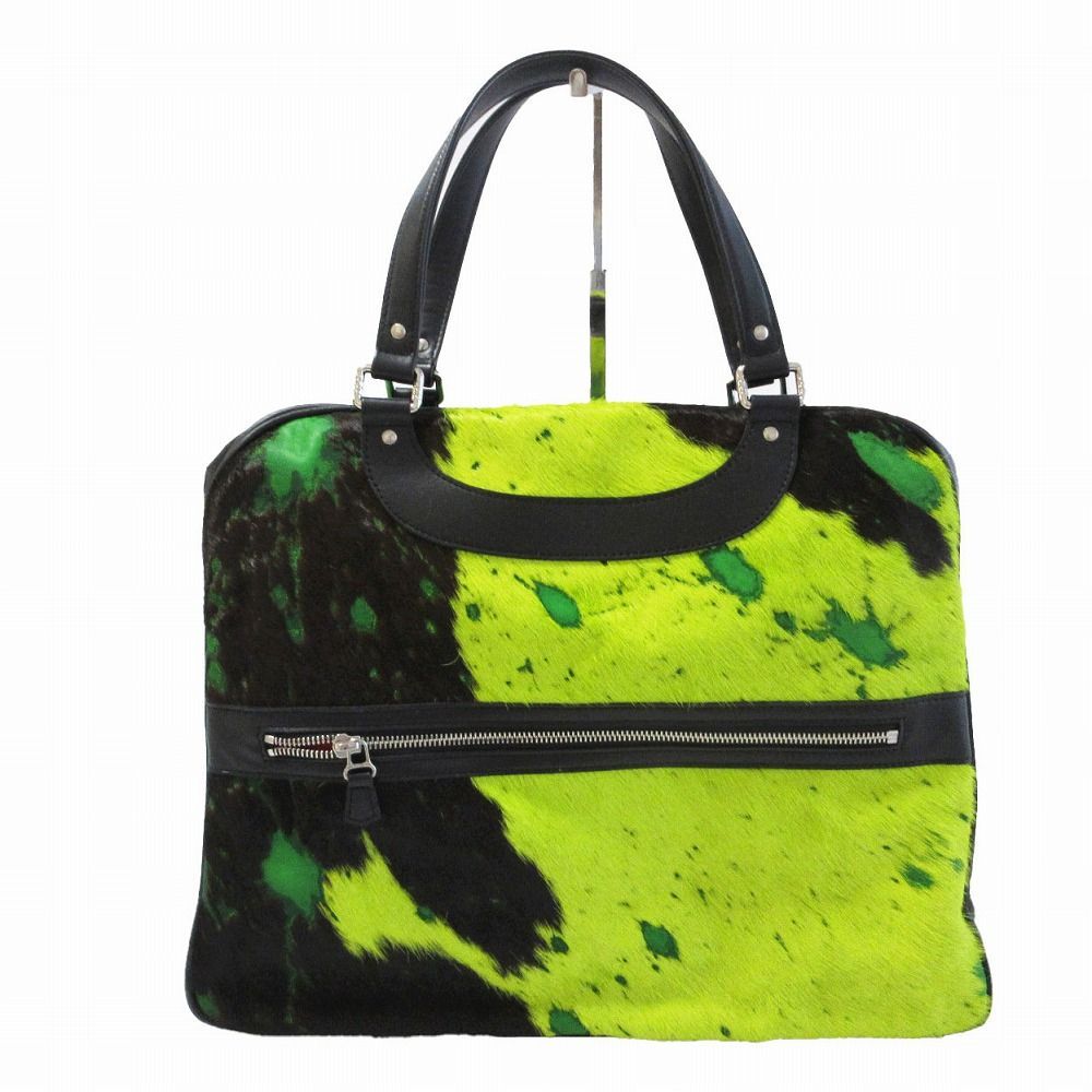 極美品 JACQUES LE CORRE ジャック ル コー リスボン 牛革 ハラコ